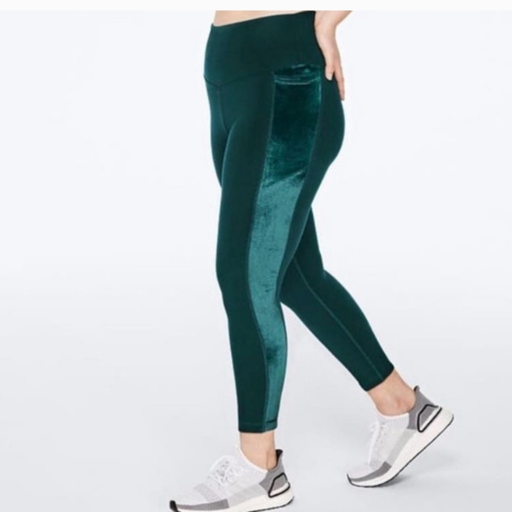 Victoria's Secret pink Dark emerald green XS Leggings